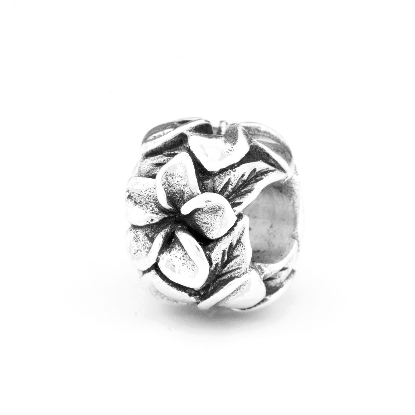 Black Raven Beads Frangipani Flowers silver sterling-silver Charm by The Alternative Bead. Your official Black Raven Beads Retailer from Germany