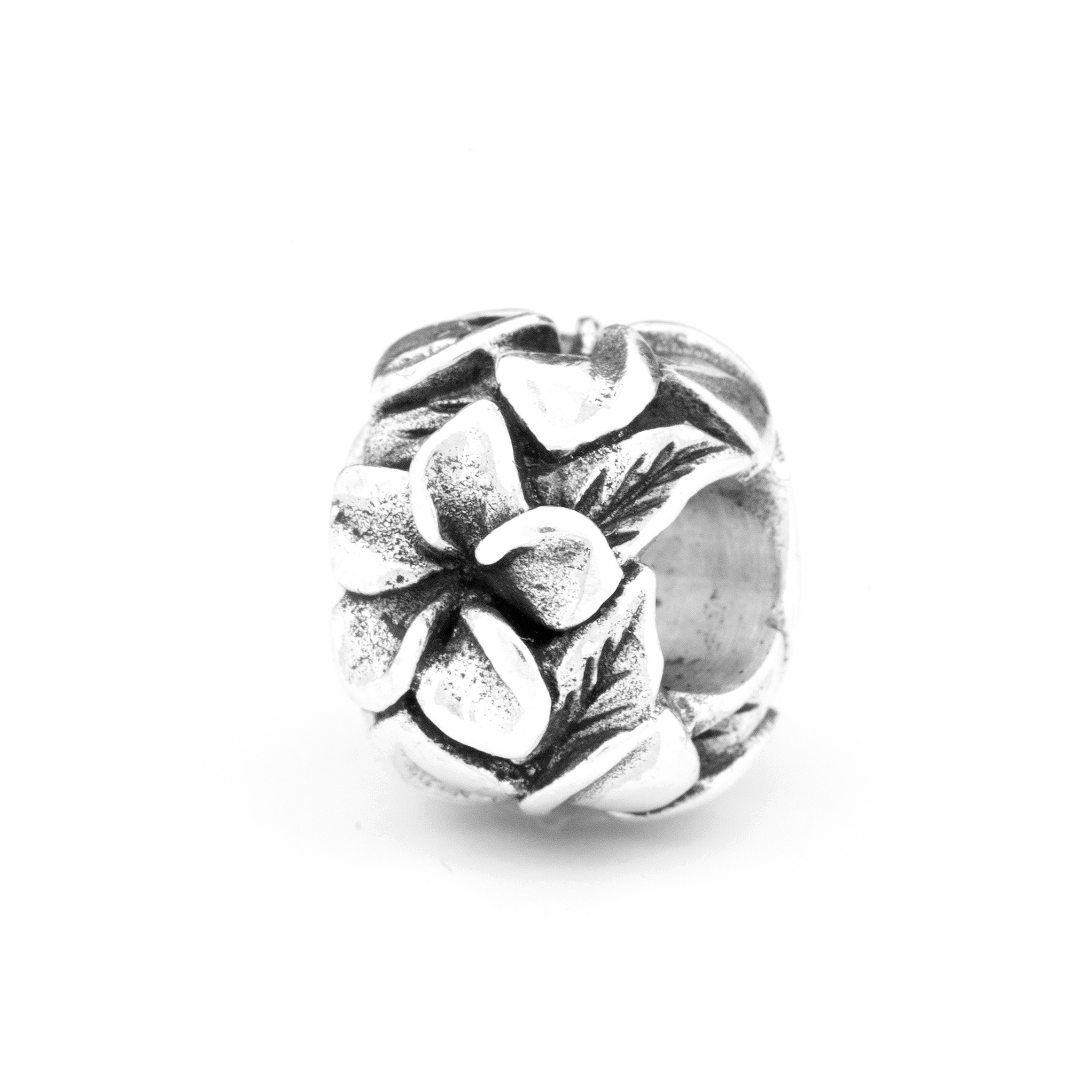 Black Raven Beads Frangipani Flowers silver sterling-silver Charm by The Alternative Bead. Your official Black Raven Beads Retailer from Germany