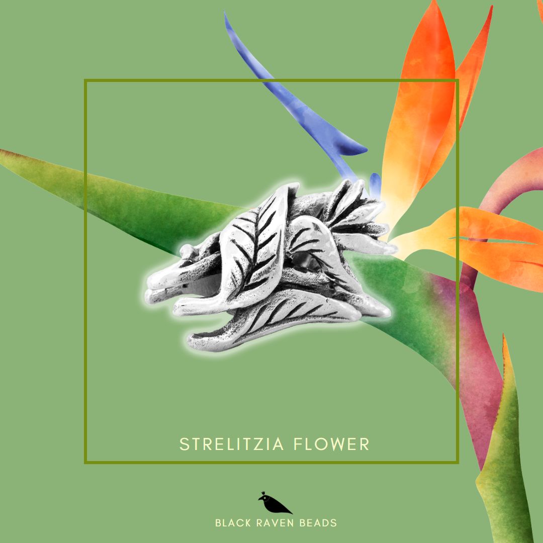 Black Raven Beads Sterlizia Flower silver sterling-silver Charm by The Alternative Bead. Your official Black Raven Beads Retailer from Germany
