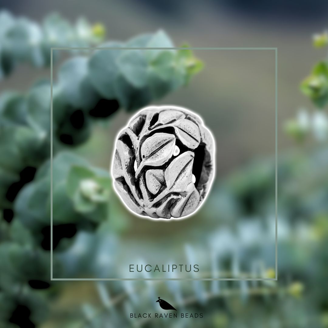 Black Raven Beads Eucaliptus silver sterling-silver Bead by The Alternative Bead. Your official Black Raven Beads Retailer from Germany