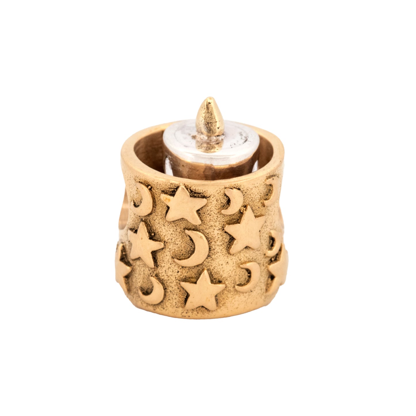 Black Raven Beads Be the Light silver and bronze sterling-silver and brass Charm by The Alternative Bead. Your official Black Raven Beads Retailer from Germany