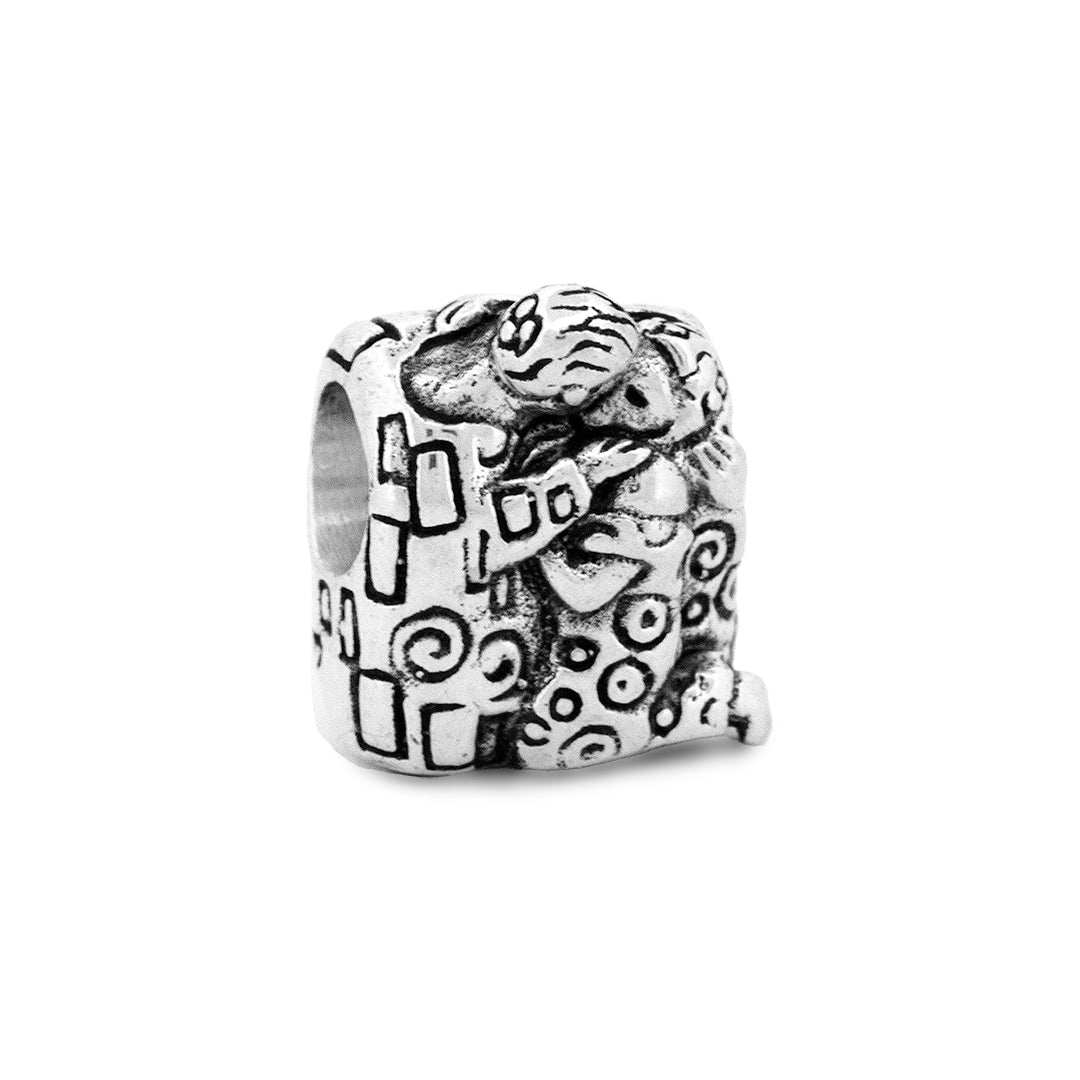 Silver Black Raven Beads Klimt The Kiss Sterling Silver Charm by The Alternative Bead