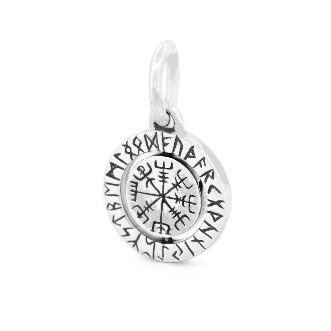 Black Raven Beads Vegviser - Viking Compass silver sterling-silver Dangle by The Alternative Bead. Your official Black Raven Beads Retailer from Germany