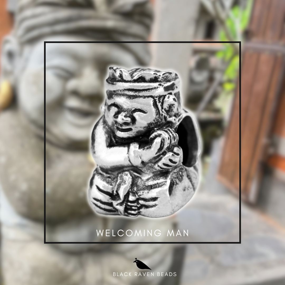 Black Raven Beads Welcoming Man silver sterling-silver Bead by The Alternative Bead. Your official Black Raven Beads Retailer from Germany