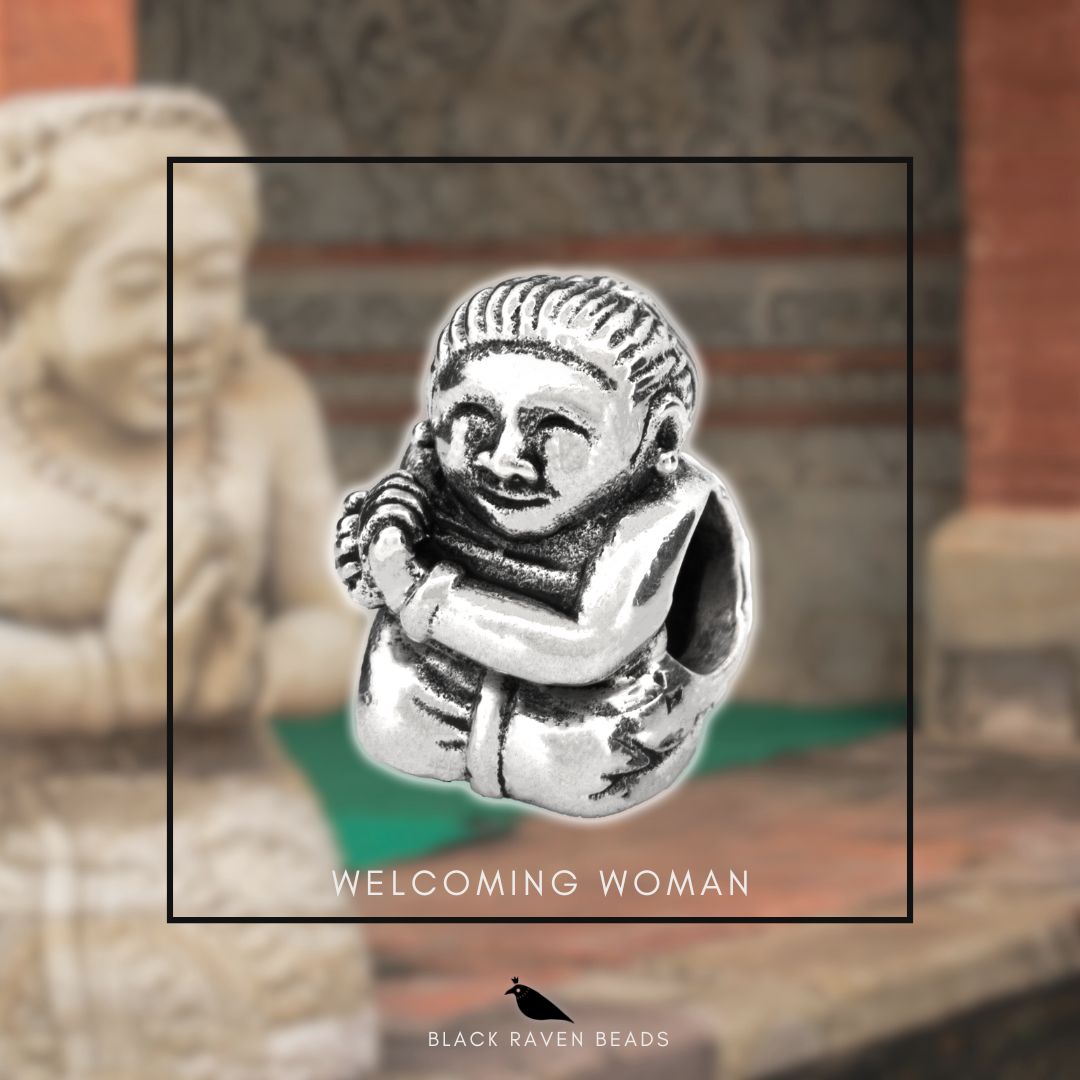 Black Raven Beads Welcoming Woman silver sterling-silver Bead by The Alternative Bead. Your official Black Raven Beads Retailer from Germany