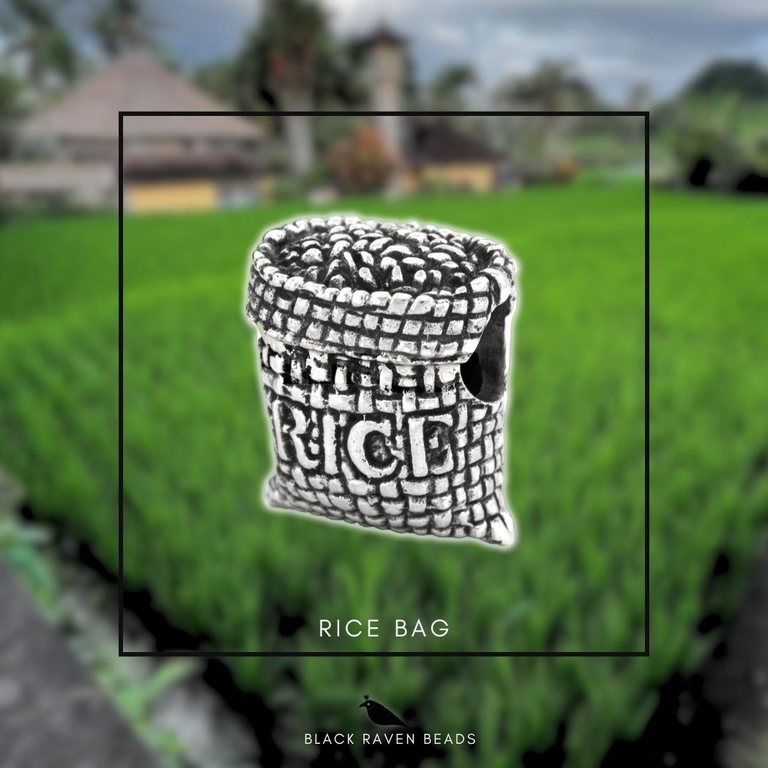 Black Raven Beads Rice Sack silver sterling-silver Bead by The Alternative Bead. Your official Black Raven Beads Retailer from Germany