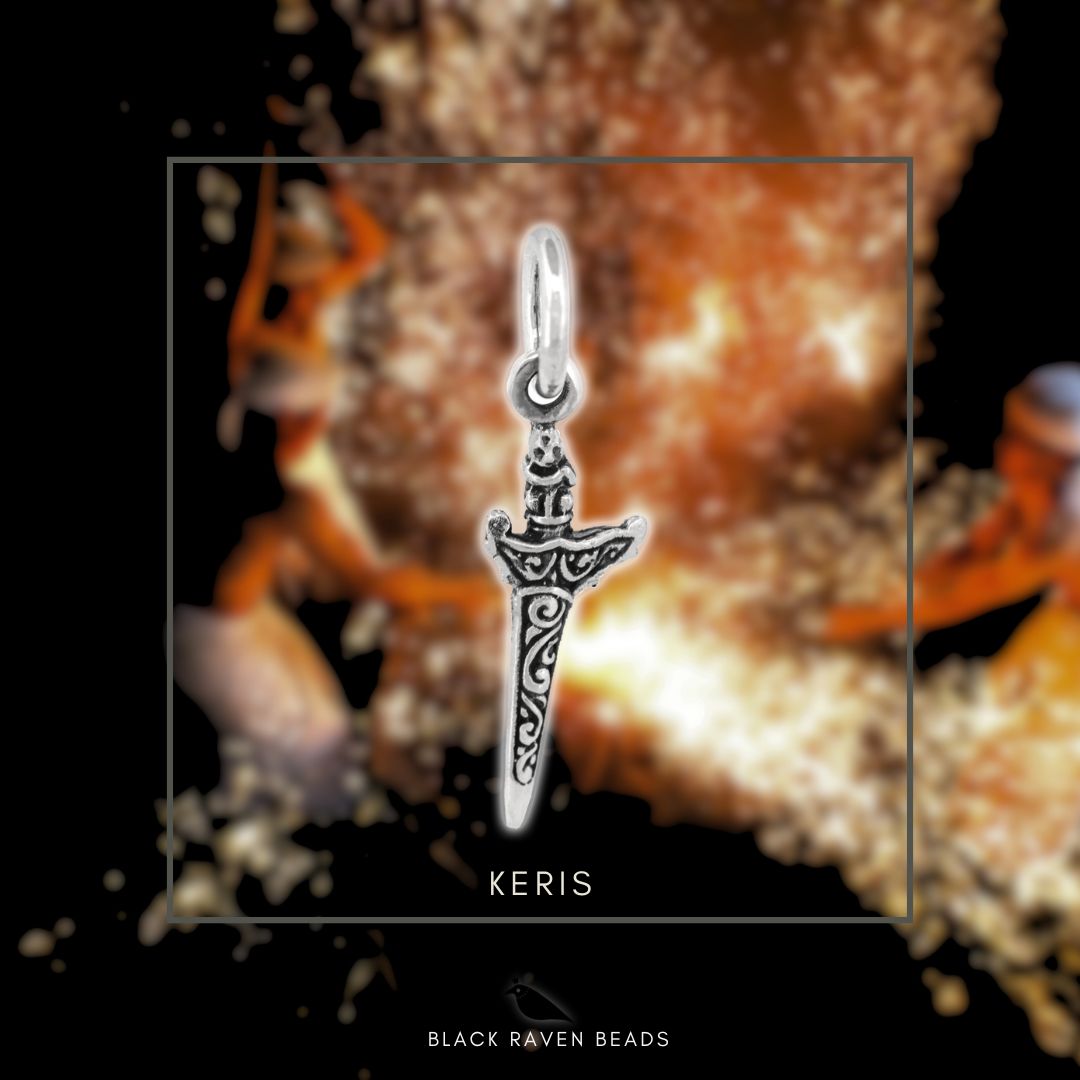 Black Raven Beads Kris (Sword) silver sterling-silver Dangle by The Alternative Bead. Your official Black Raven Beads Retailer from Germany