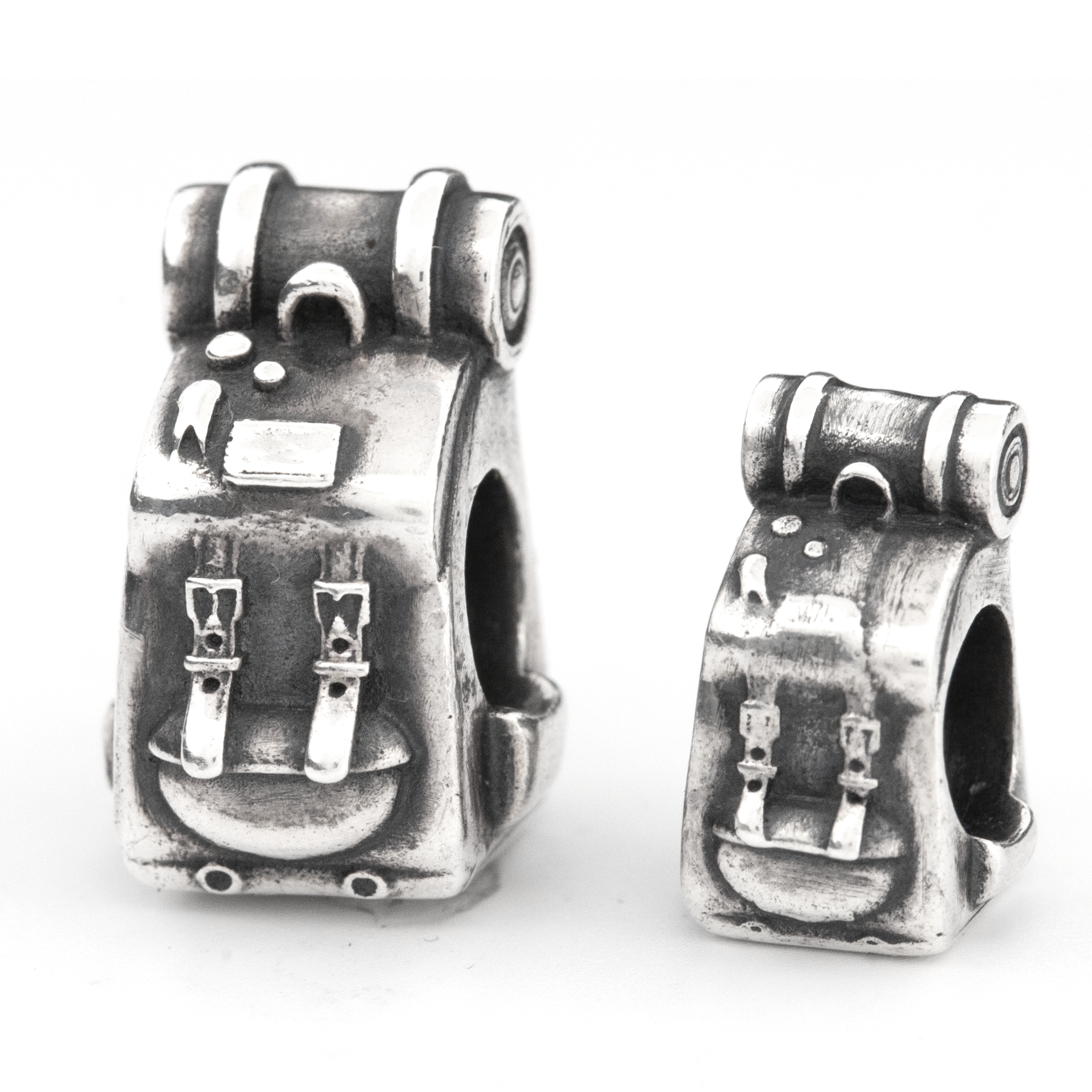 Black Raven Beads Small Journey Backpack silver sterling-silver Charm by The Alternative Bead. Your official Black Raven Beads Retailer from Germany