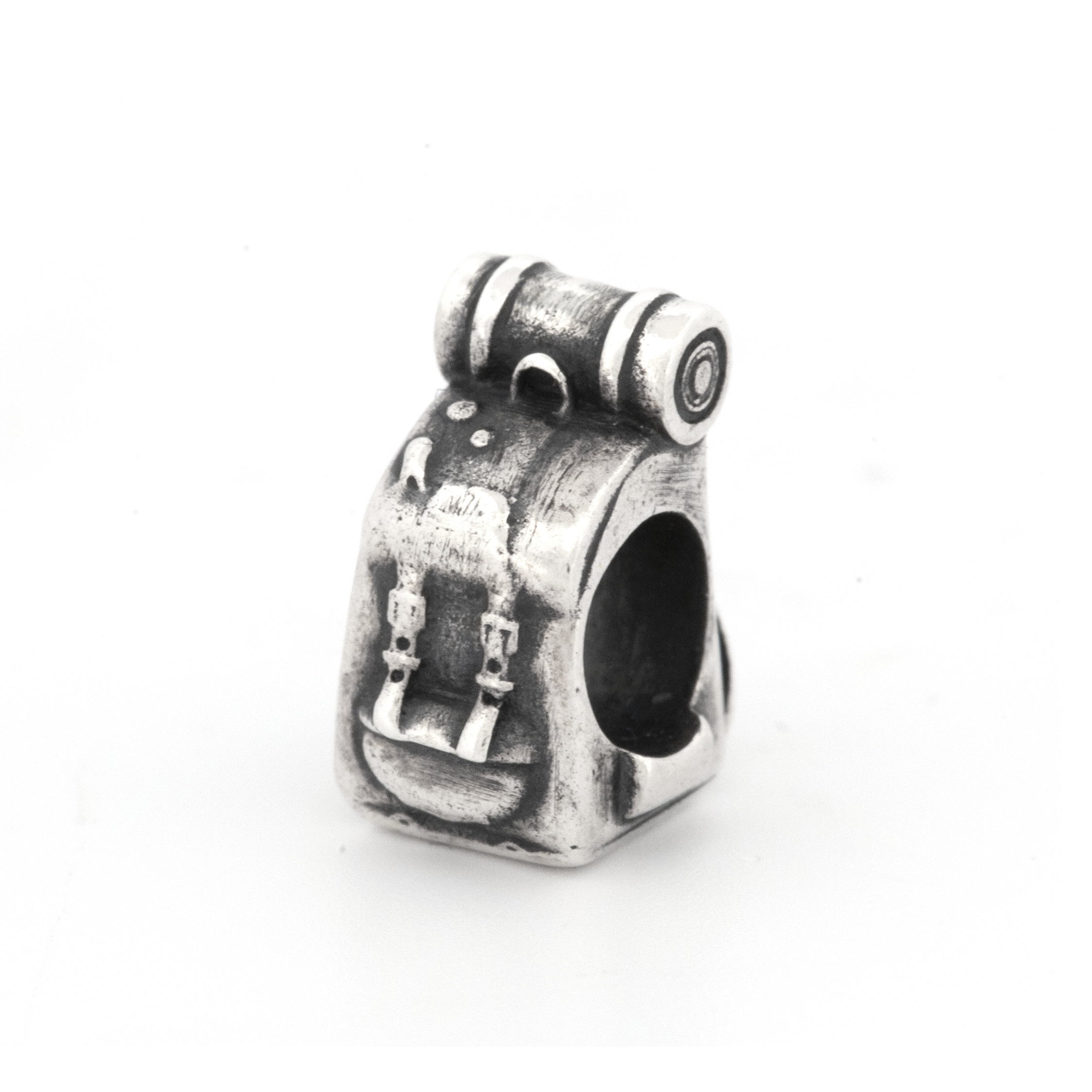 Black Raven Beads Small Journey Backpack silver sterling-silver Charm by The Alternative Bead. Your official Black Raven Beads Retailer from Germany