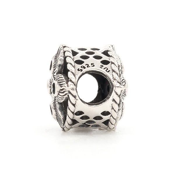 Praan The Element Peacock Feather silver and blue sterling-silver Bead by The Alternative Bead. Your official Praan Retailer from Germany