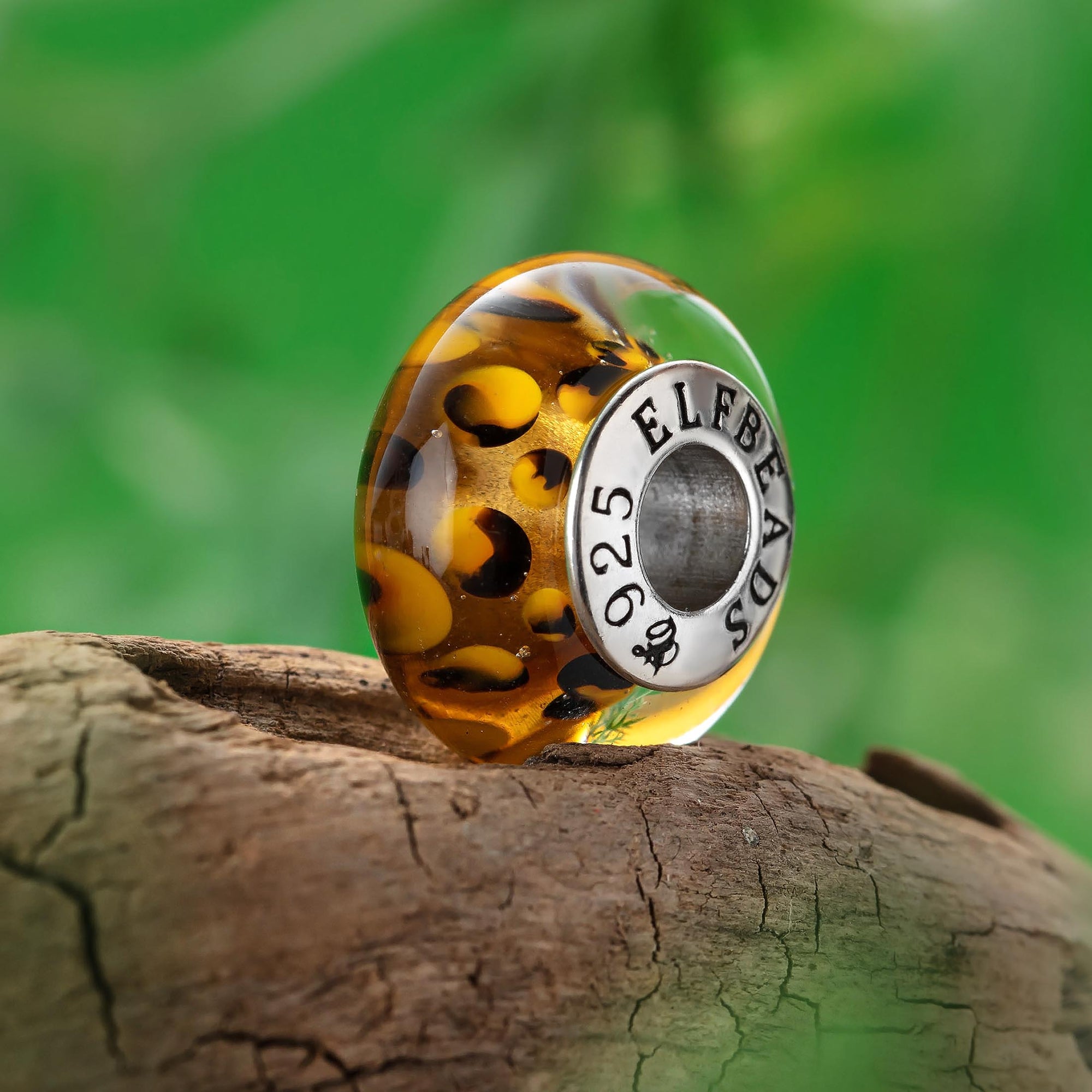 Elfbeads Amur Leopard  glass Bead by The Alternative Bead. Your official Elfbeads Retailer from Germany