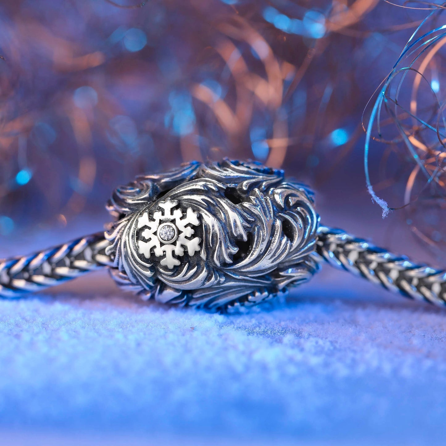 Elfbeads Blizzard Gems Barrel silver sterling-silver Bead by The Alternative Bead. Your official Elfbeads Retailer from Germany