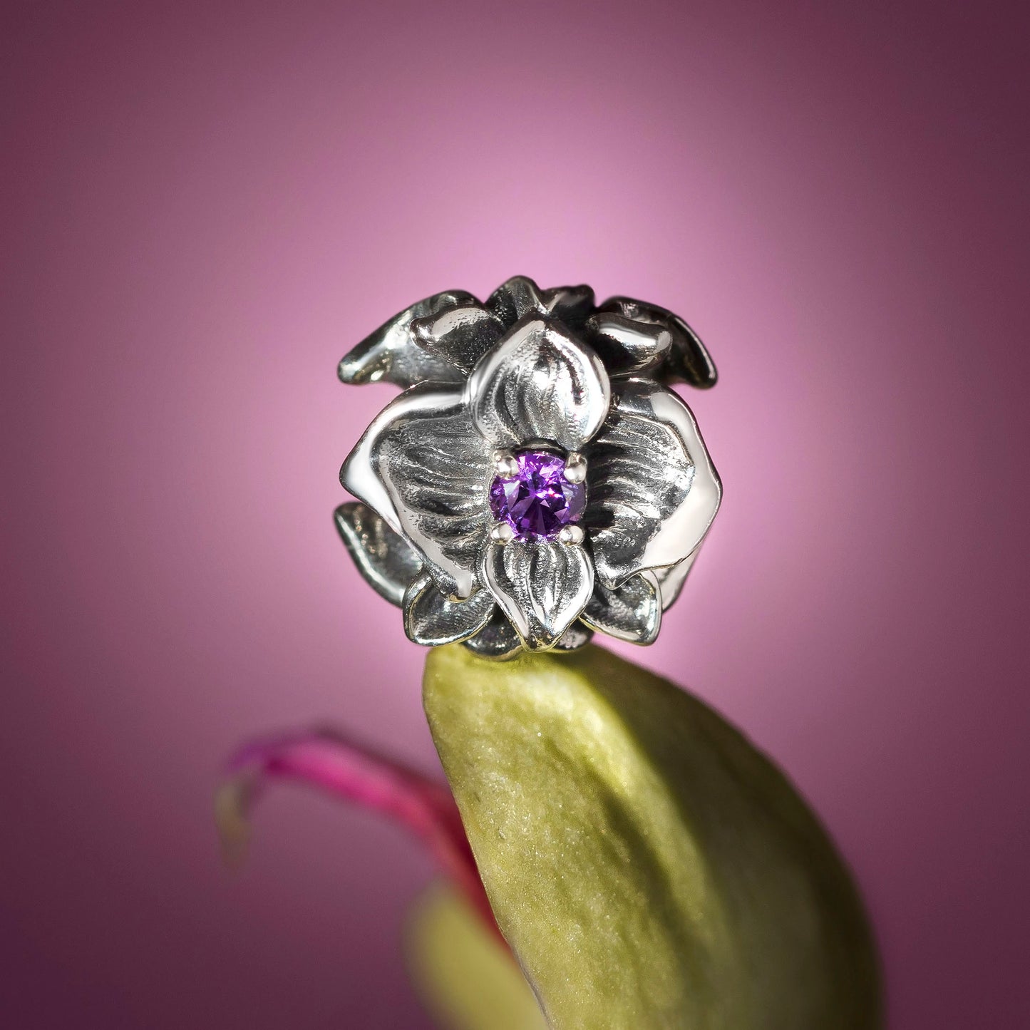 Elfbeads Crystal Orchid Royal silver sterling-silver Bead by The Alternative Bead. Your official Elfbeads Retailer from Germany
