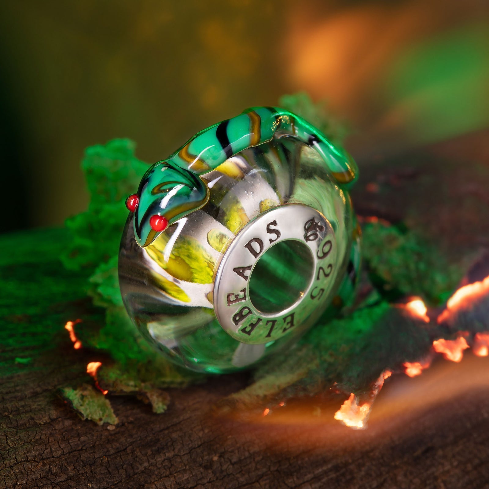 Elfbeads Viper Snake  glass Bead by The Alternative Bead. Your official Elfbeads Retailer from Germany