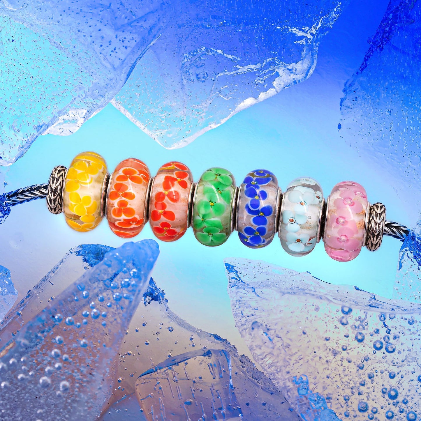 Elfbeads Sunny Petals Snow (G231113) Charm - The Alternative Bead official German Retailer. Buy 4 get 5 - free DHL Shipping for all orders above 150€
