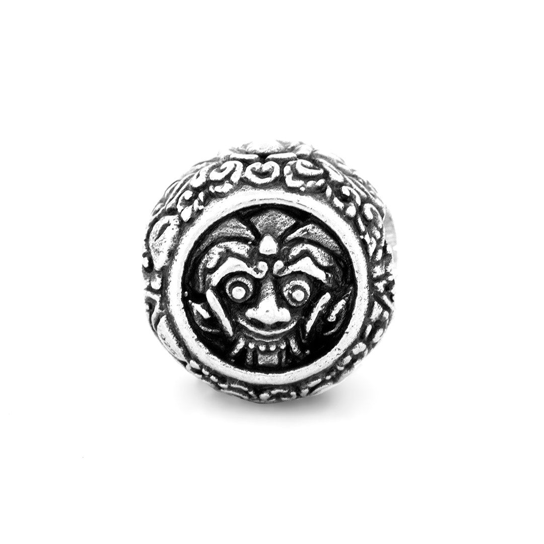Silver Black Raven Beads Gargoyle Indonesia Sterling Silver Charm by The Alternative Bead