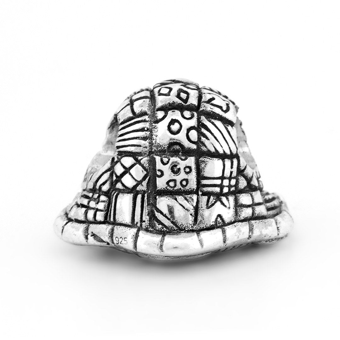 Silver Black Raven Beads Blanket Fort Sterling Silver Charm by The Alternative Bead