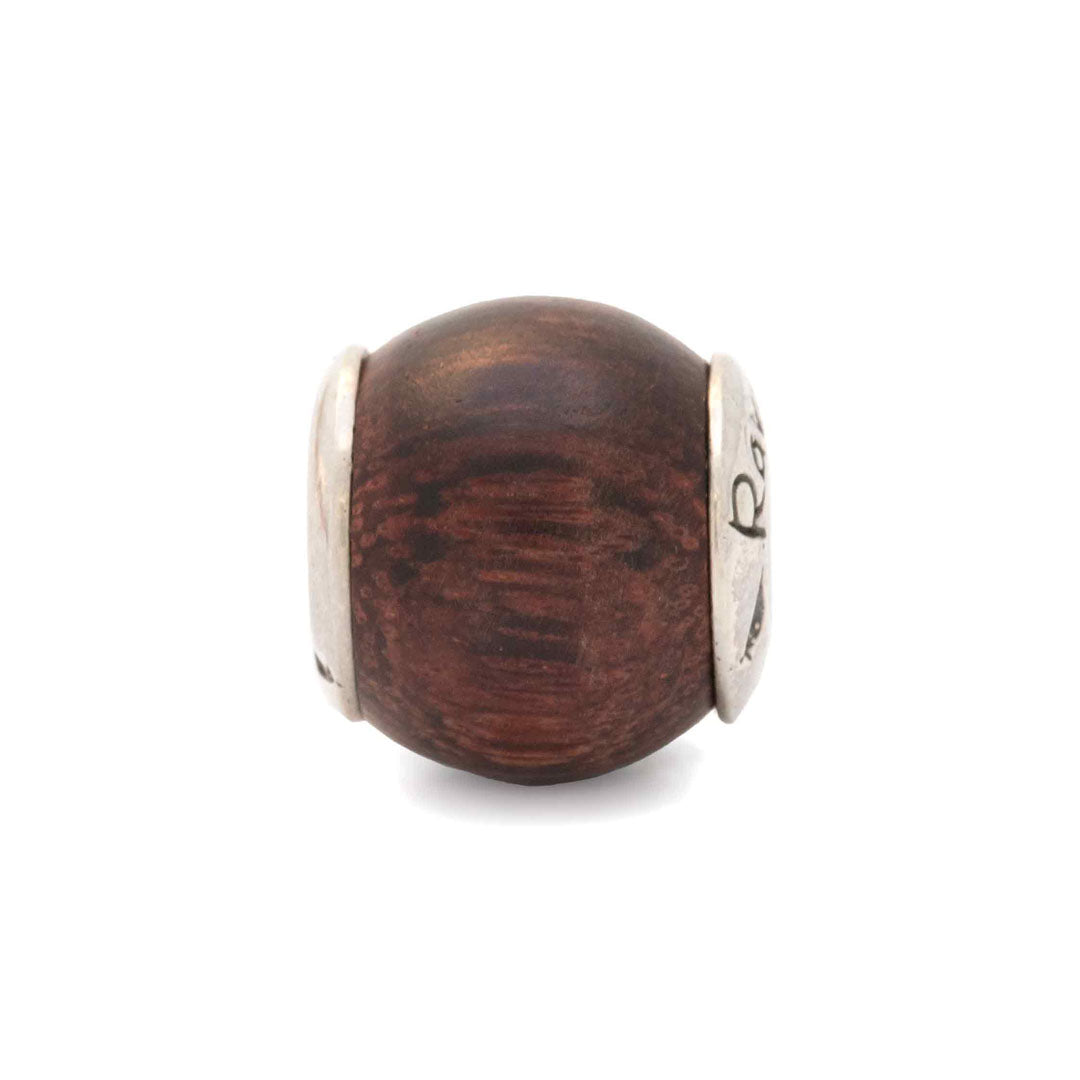 Silver Black Raven Beads Champora Wood Wood Charm by The Alternative Bead
