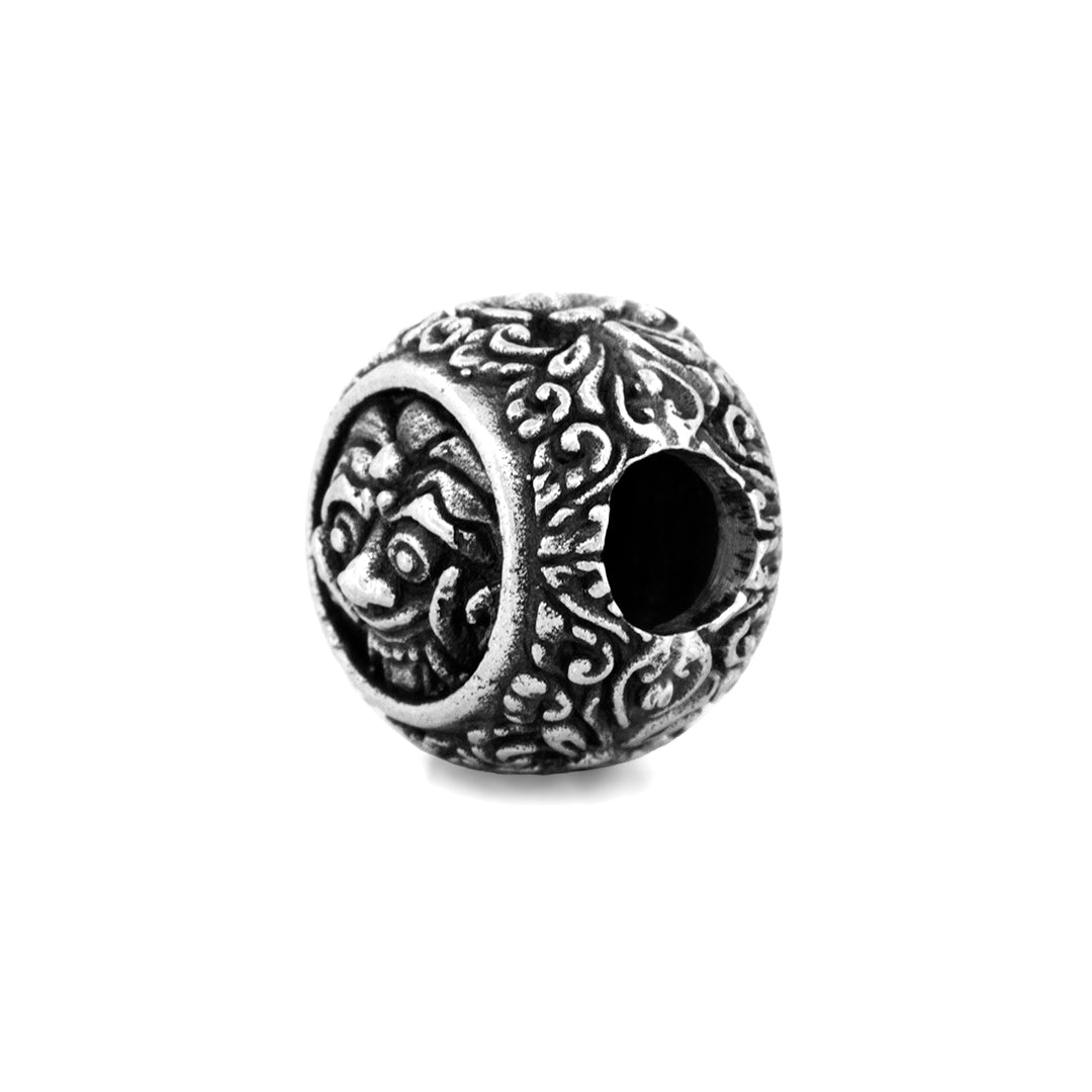Silver Black Raven Beads Gargoyle Indonesia Sterling Silver Charm by The Alternative Bead