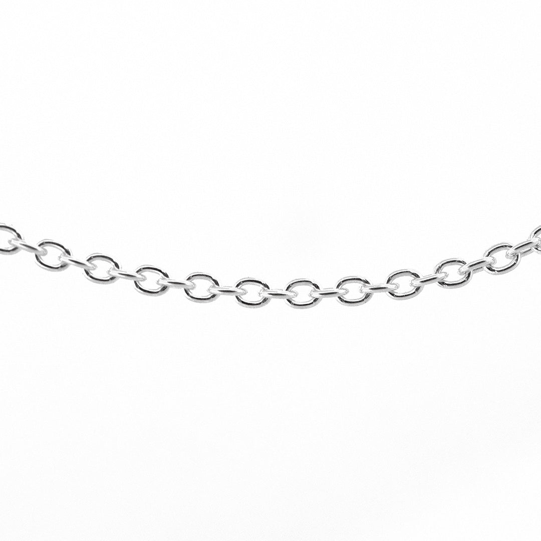 Silver Black Raven Beads Necklace ball chain 70cm Necklace by The Alternative Bead