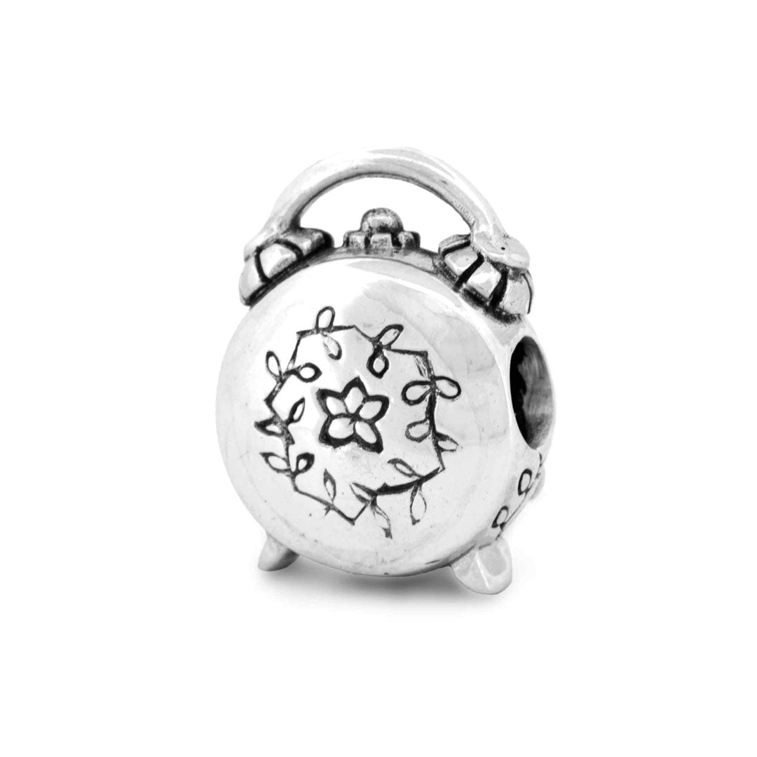 Silver Black Raven Beads Autumn Time Sterling Silver Charm by The Alternative Bead