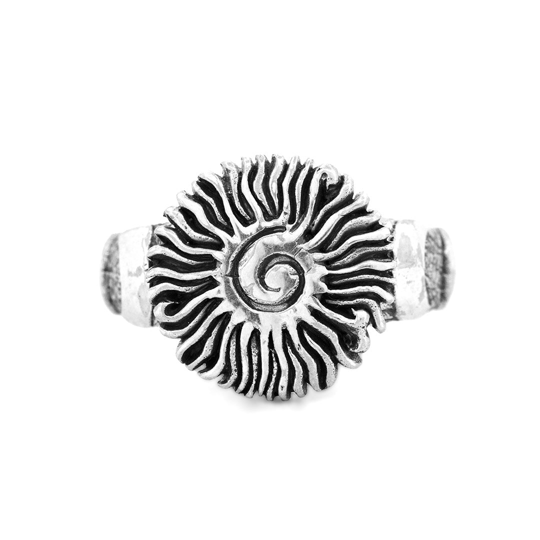 Silver Black Raven Beads Summer Solstice Ring (Size 9) Ring by The Alternative Bead