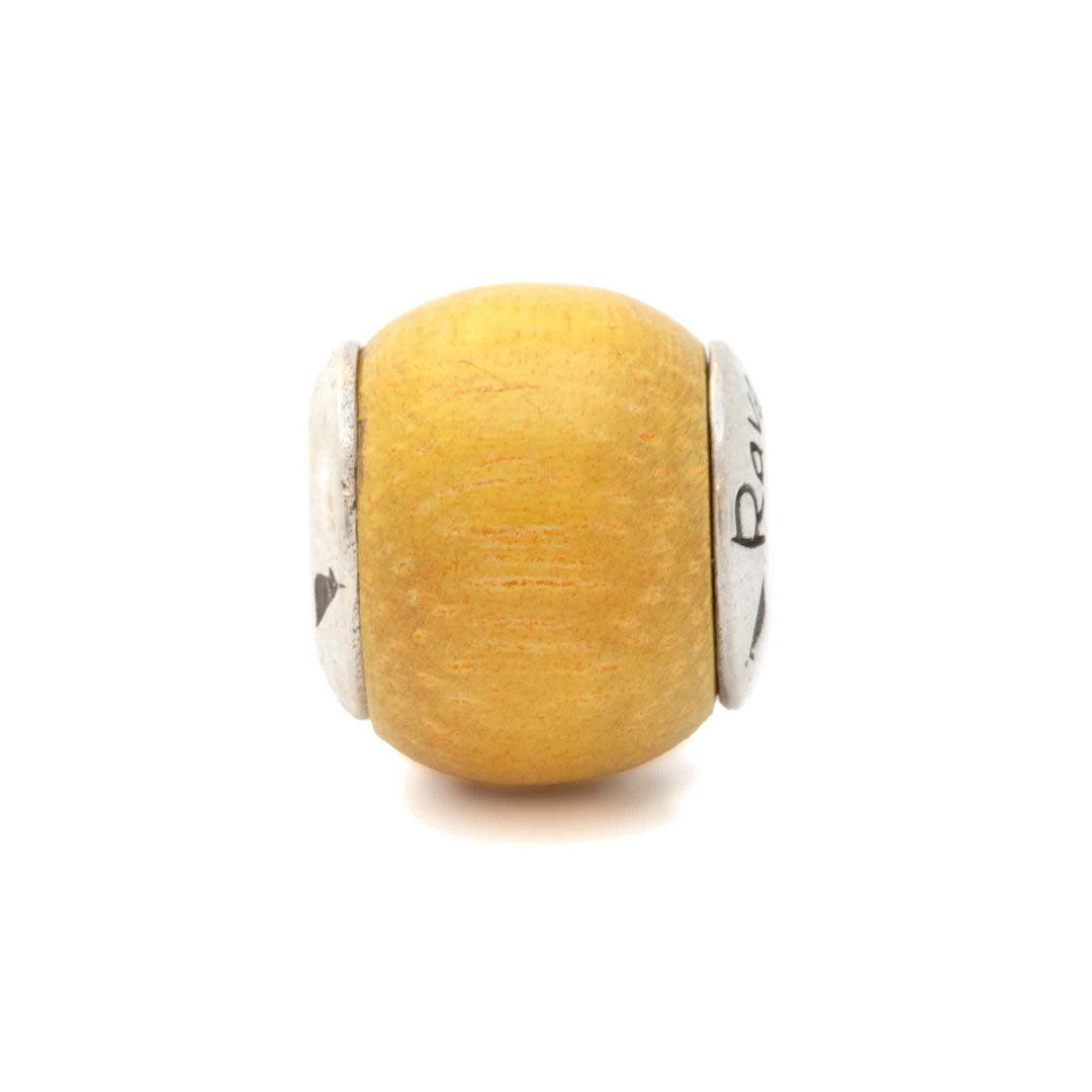 Silver Black Raven Beads Jackfruit Wood Wood Charm by The Alternative Bead