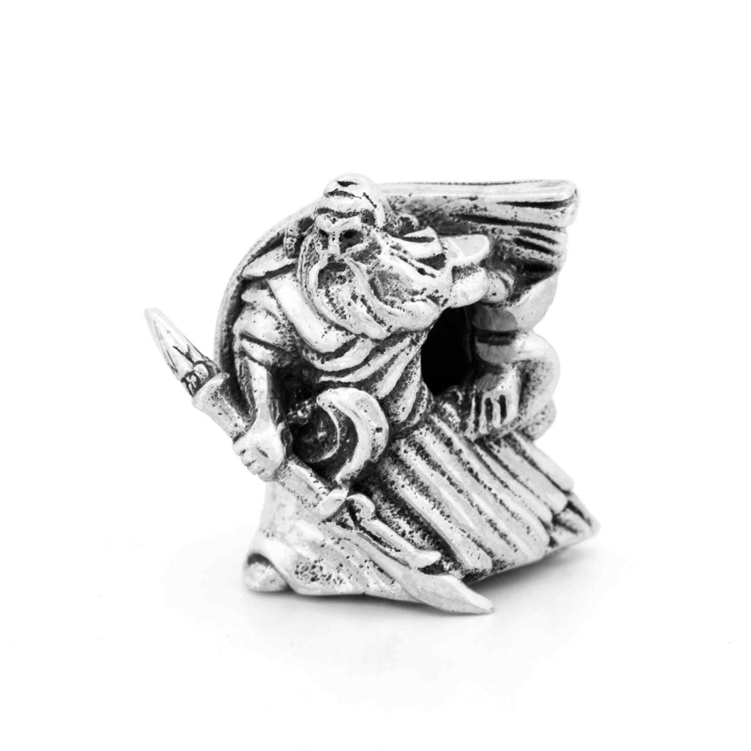 Silver Black Raven Beads Guan Gong Sterling Silver Charm by The Alternative Bead