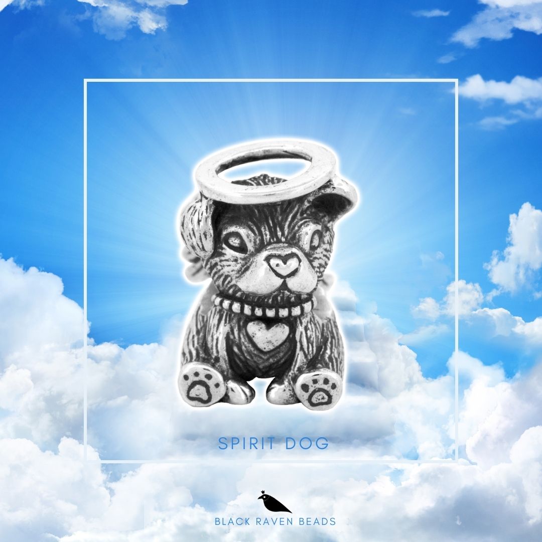 Black Raven Beads Spirit Dog silver sterling-silver Charm by The Alternative Bead. Your official Black Raven Beads Retailer from Germany