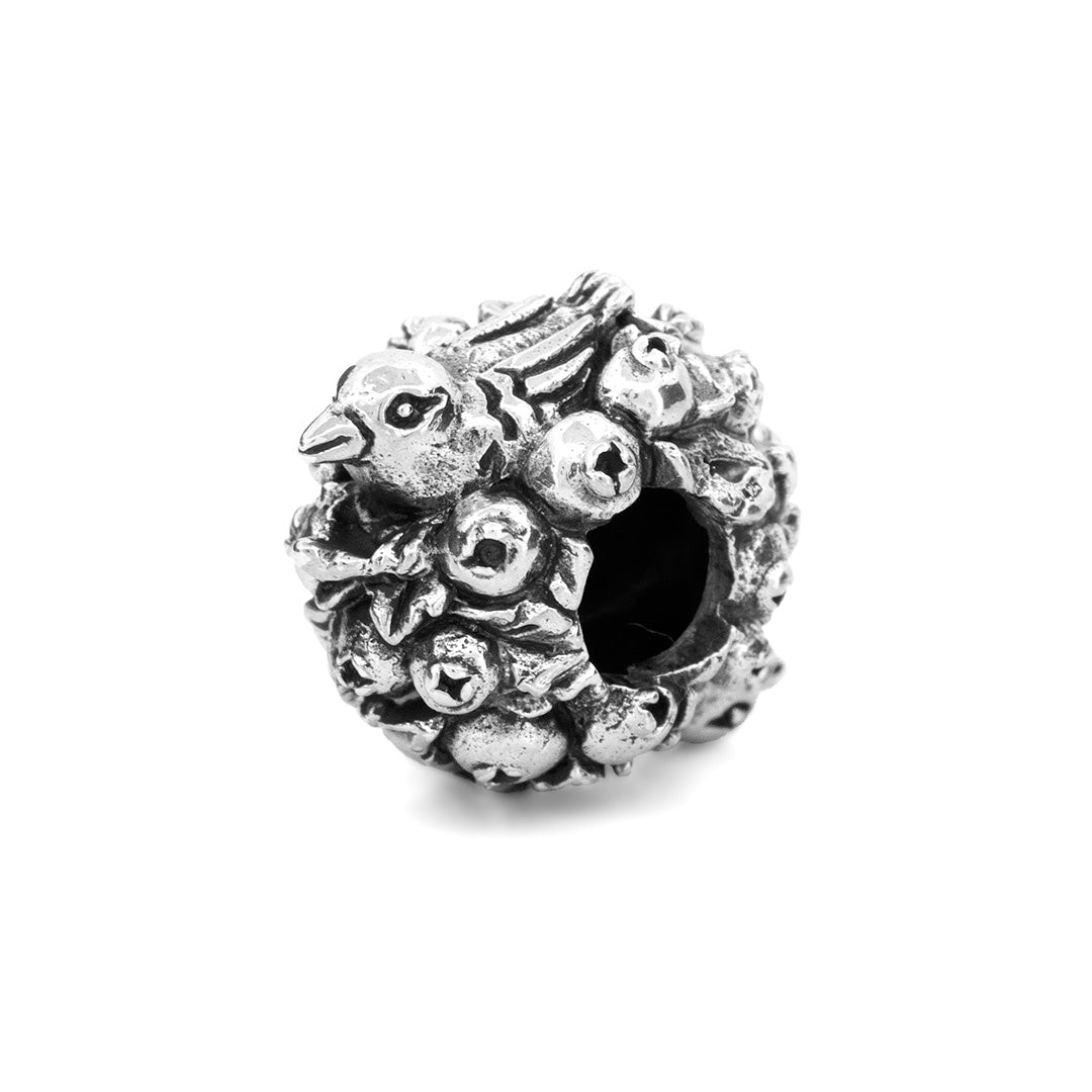 Silver Black Raven Beads Currant Sterling Silver Charm by The Alternative Bead