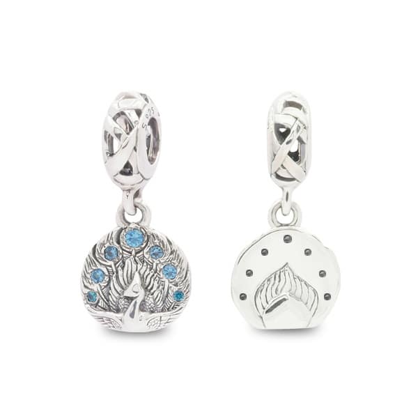 Praan Gloriously Eyespot silver and blue and green sterling-silver Bead by The Alternative Bead. Your official Praan Retailer from Germany