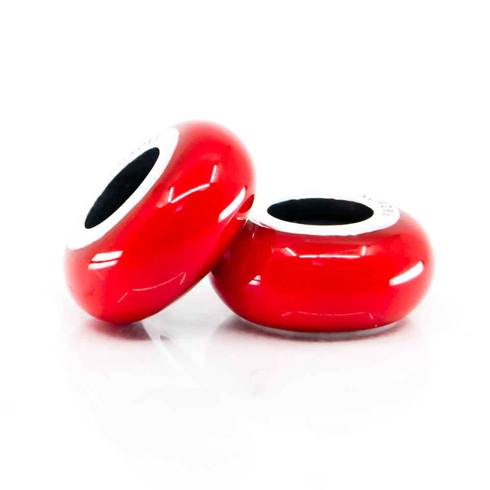 Aurora Charm Red Universal Enamel Stopper red sterling-silver; enamel Stopper by The Alternative Bead. Your official Aurora Charm Retailer from Germany