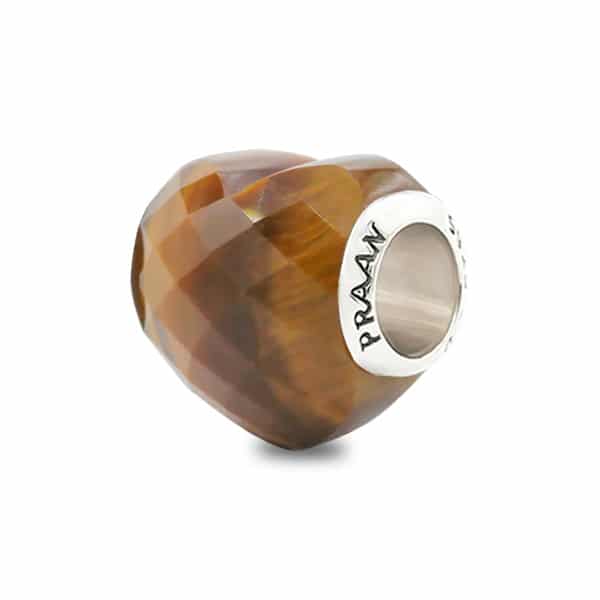 Praan Tiger Heart brown natural-stone Bead by The Alternative Bead. Your official Praan Retailer from Germany