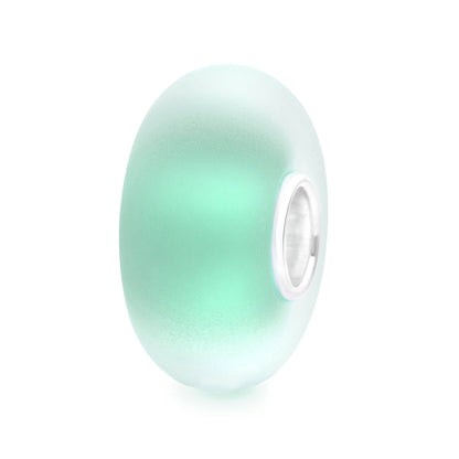 Elfbeads Teal Green Frost (G220809) green and silver glass Charm - The Alternative Bead official German Retailer. Buy 4 get 5 - free DHL Shipping for all orders above 150€
