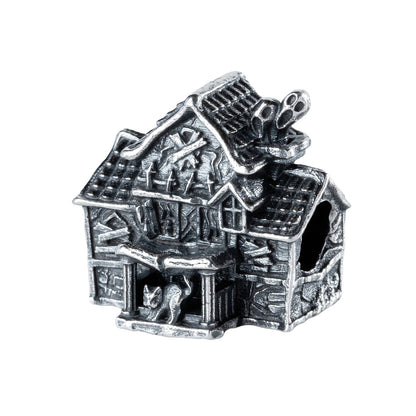 Silver Elfbeads Haunted House Charm by The Alternative Bead 