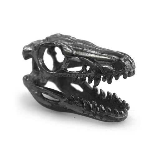 OHM Beads Velociraptor Skull (Dirty) (AAA044D)  sterling-silver Bead The Alternative Bead