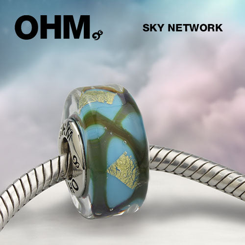 OHM Beads Sky Network (AMG141)  sterling-silver Bead The Alternative Bead