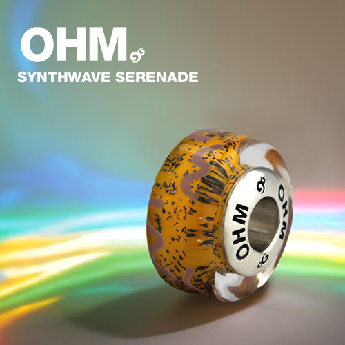 OHM Beads Synthwave Serenade (AMG189)  sterling-silver Bead The Alternative Bead