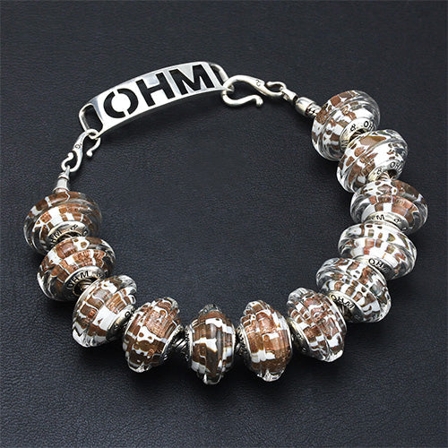  OHM Beads GOTM NO. 35 Striata Bead by The Alternative Bead 