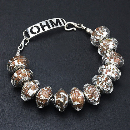  OHM Beads GOTM NO. 35 Striata Bead by The Alternative Bead 