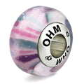 OHM Beads Dewey Buds (AMG298) pink and purple and blue glass Bead The Alternative Bead