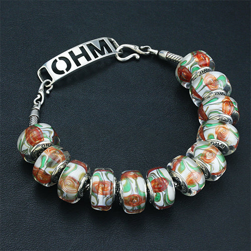 OHM Beads Bloom And Bramble  glass Bead by The Alternative Bead. Your official OHM Beads Retailer from Germany