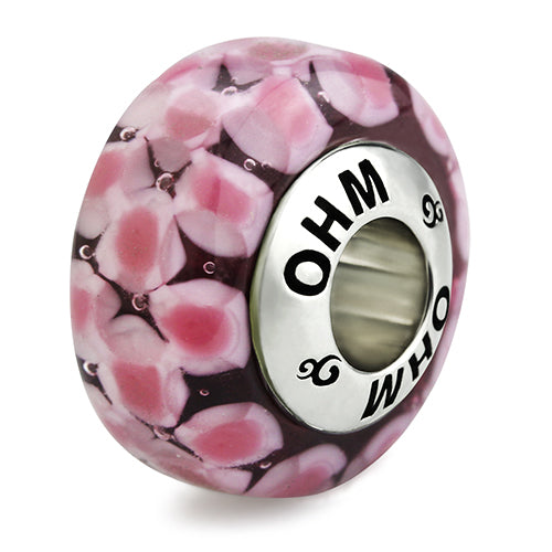OHM Beads Bloom of Connection pink glass Bead by The Alternative Bead. Your official OHM Beads Retailer from Germany