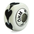 OHM Beads Black Heart (AMG903)  sterling-silver Bead The Alternative Bead