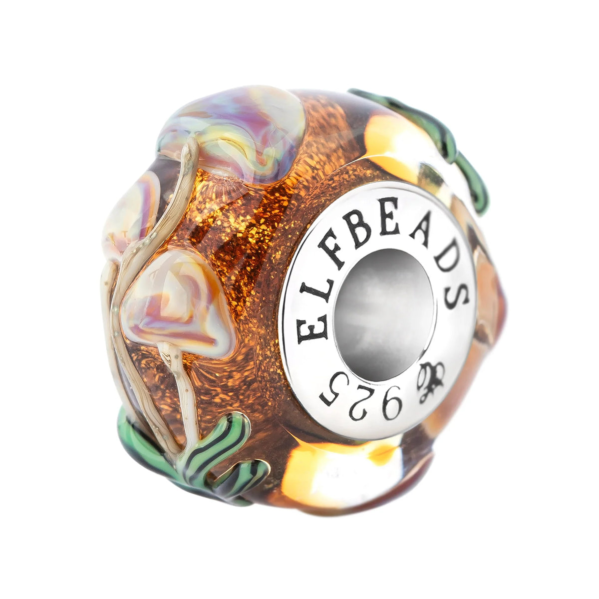 Elfbeads Amberlight Mushrooms orange glass Bead by The Alternative Bead. Your official Elfbeads Retailer from Germany