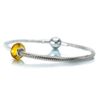 Aurora Charm Autumn Gold Glass Spacer gold glass Spacer by The Alternative Bead. Your official Aurora Charm Retailer from Germany