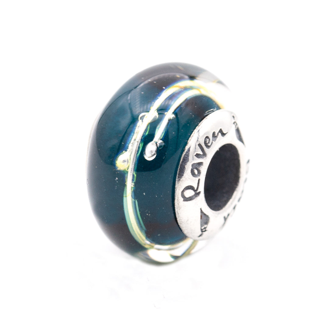 Black Raven Beads Shooting Stars blue and white glass Charm by The Alternative Bead. Your official Black Raven Beads Retailer from Germany