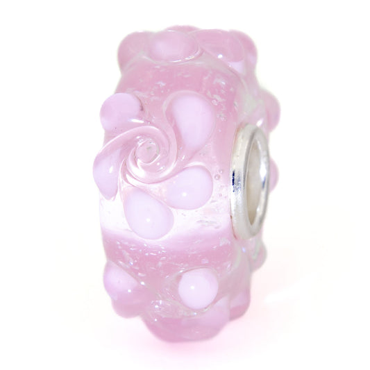  Elfbeads Baby Pink Rose Charm by The Alternative Bead 