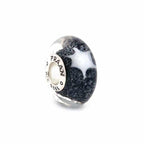Praan Hex Star black and white glass Bead by The Alternative Bead. Your official Praan Retailer from Germany