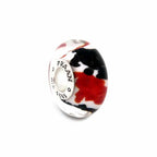 Praan Koi Fish black and white and red glass Bead by The Alternative Bead. Your official Praan Retailer from Germany